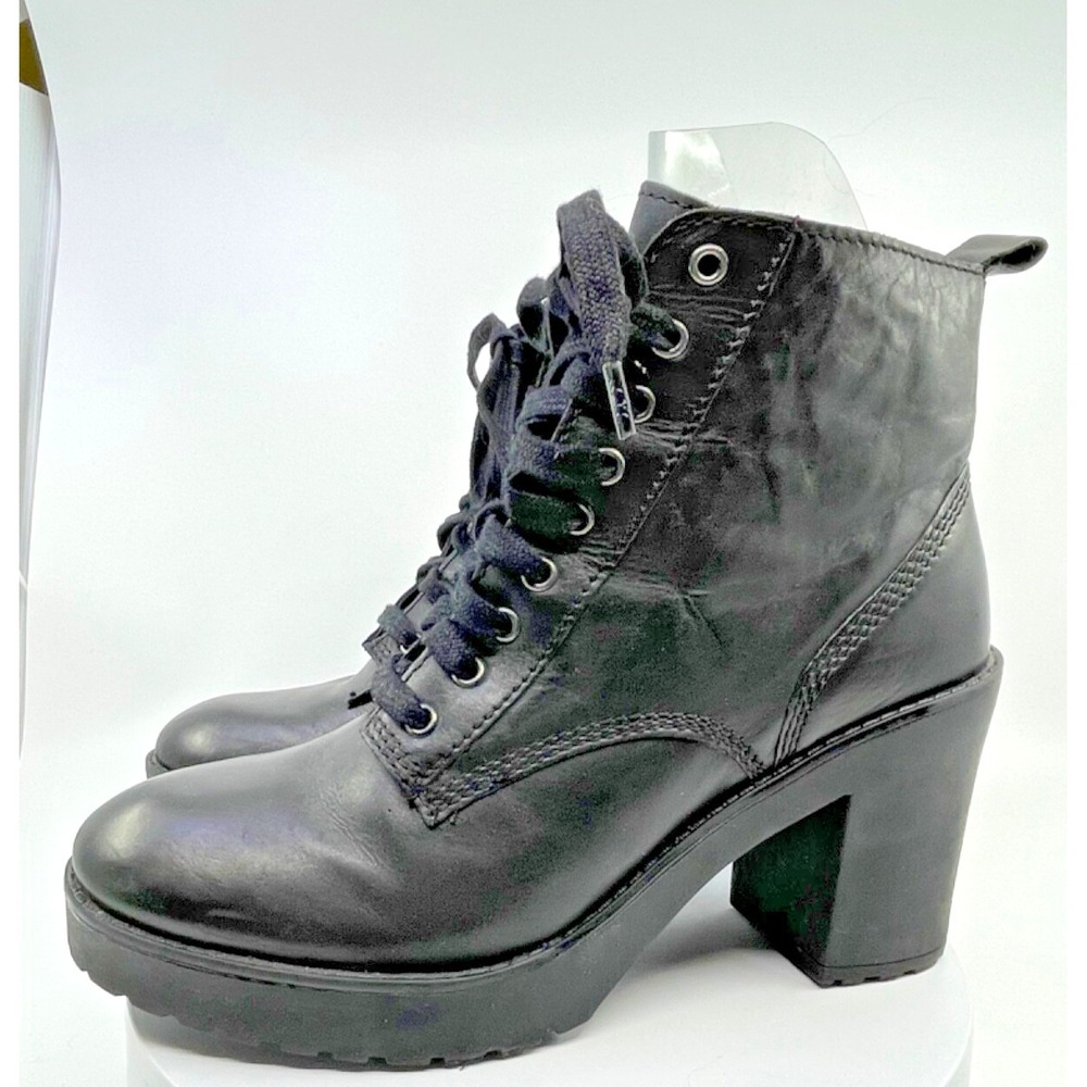 Steve Madden Y2K Women's 9.5 High Heal Laced Up Grunge Goth Military Boots